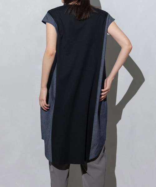 「MARECHAL TERRE」 ノースリーブトップス MEDIUM ブラック レディース_画像6