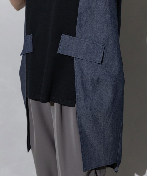 「MARECHAL TERRE」 ノースリーブトップス MEDIUM ブラック レディース_画像9