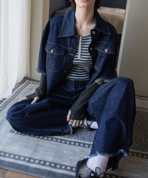 VACANCY」 デニムジャケット FREE ブラック レディース : ZOZOTOWN