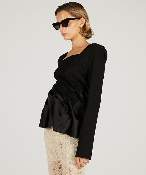 tシャツ ツイストヘムトップ / Twist Hem Top レディースの画像