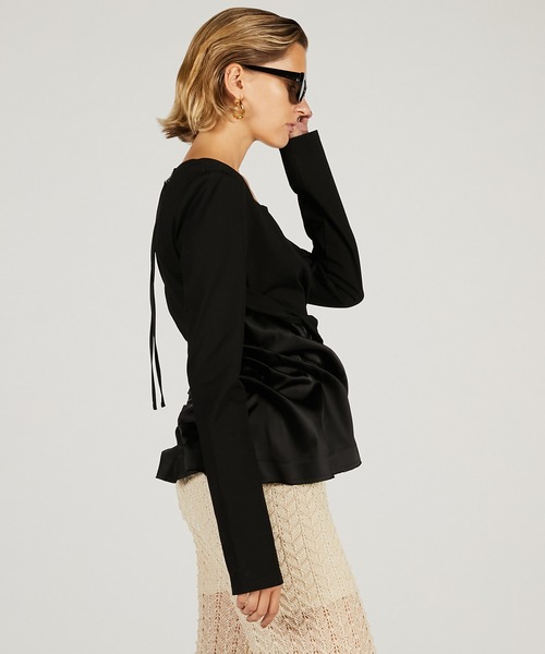 tシャツ ツイストヘムトップ / Twist Hem Top レディースの画像