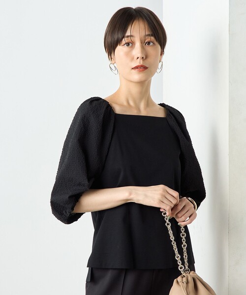 「NOLLEY'S Sophi」 半袖カットソー 38 オフホワイト レディース_画像7