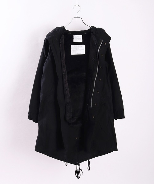 HOUSTON（ヒューストン） モッズコート XXX-SMALL ブラック メンズ