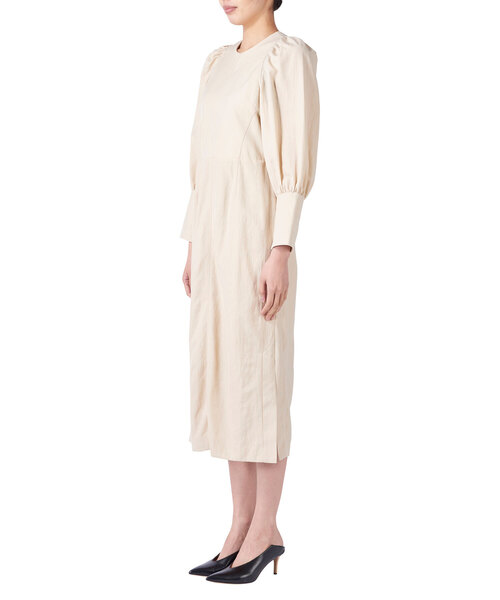 「muller of yoshiokubo」 長袖ワンピース 36 ベージュ レディース_画像3