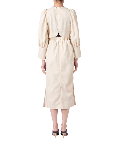 「muller of yoshiokubo」 長袖ワンピース 36 ベージュ レディース_画像5