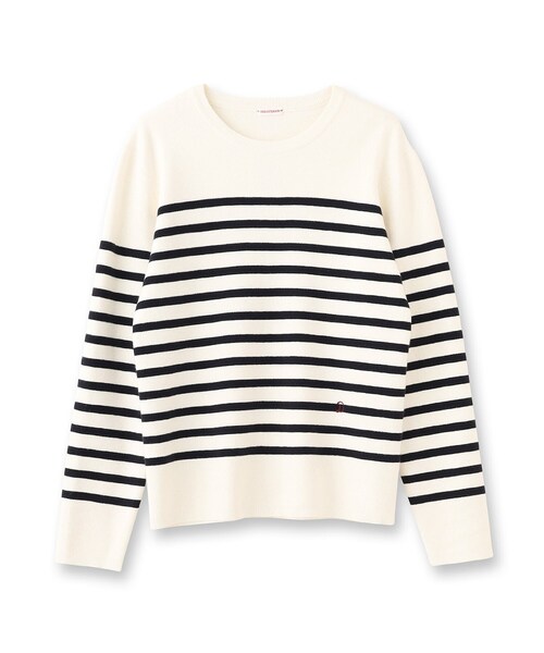 「DRESSTERIOR」 長袖ニット 36 グレー レディース_画像2