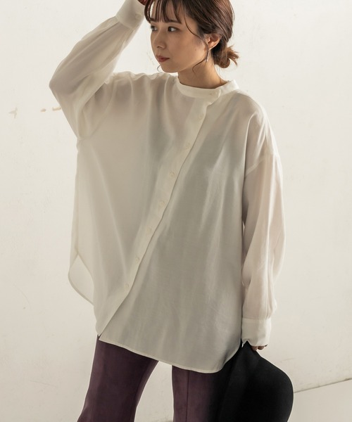 「CAPRICIEUX LE'MAGE」 長袖ブラウス FREE グレー レディース_画像7