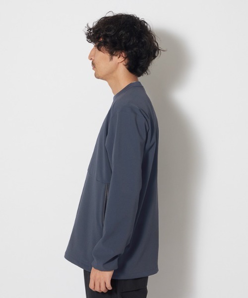  peak ダークネイビー L 長袖カットソー snow peak（スノーピーク） 長袖Tシャツ X-LARGE ブラック メンズ