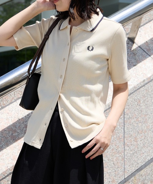 FRED PERRY ツインティップラインリブポロシャツ FRED PERRY（フレッドペリー） ツインティップラインポロシャツ M3600