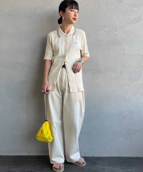 FRED PERRY ツインティップラインリブポロシャツ FRED PERRY（フレッドペリー） ツインティップラインポロシャツ M3600