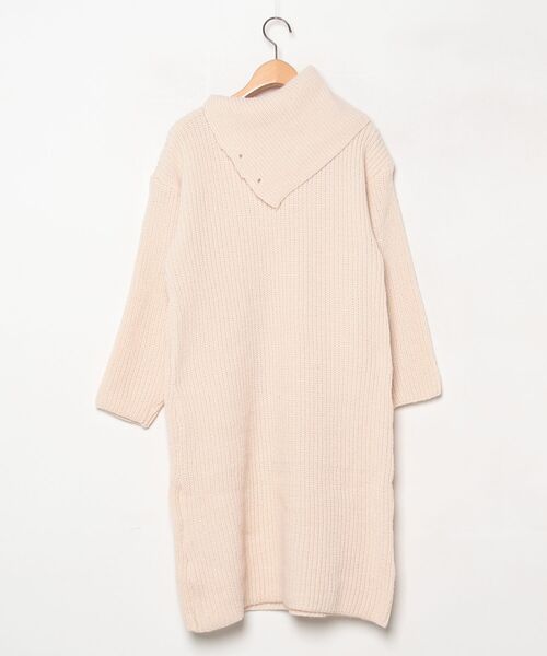 「cammie」 ニットワンピース F ベージュ レディース_画像2
