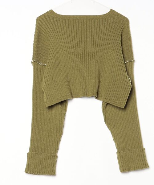 「archives」 長袖ニット M グリーン レディース_画像2