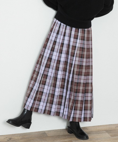 「URBAN RESEARCH Sonny Label」 プリーツスカート FREE オレンジ レディース_画像3