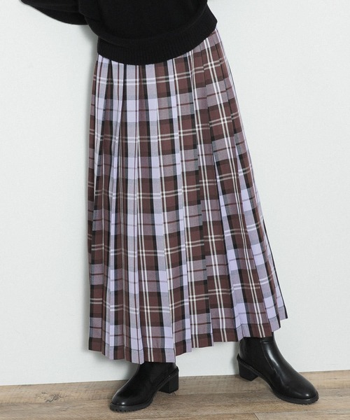 「URBAN RESEARCH Sonny Label」 プリーツスカート FREE オレンジ レディース_画像9