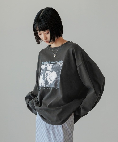 LOWRYS FARM（ローリーズファーム） tシャツ ロゴフォトロンT 648893 