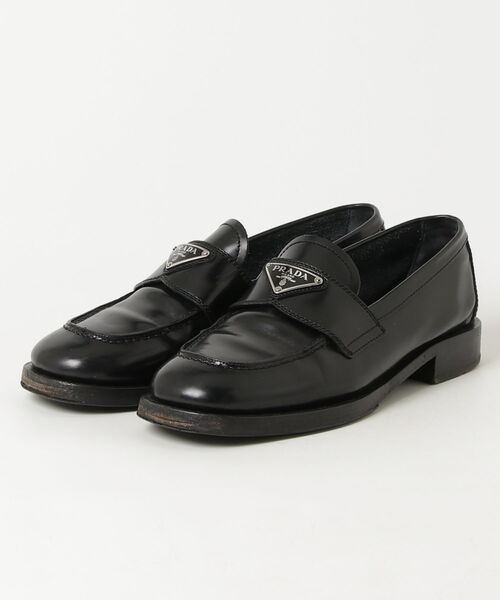 PRADA ブラック フラットシューズ 38 PRADA（プラダ） シューズ 38 ブラック レディース : ZOZOTOWN Yahoo