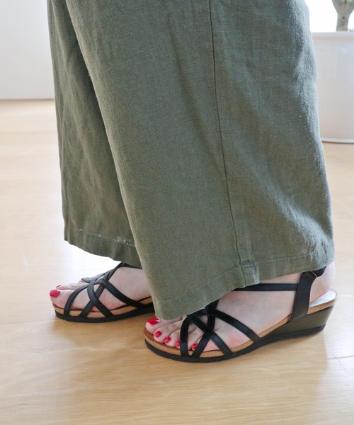 「MODE KAORI」 フラットサンダル 23.5cm シルバー レディース_画像5