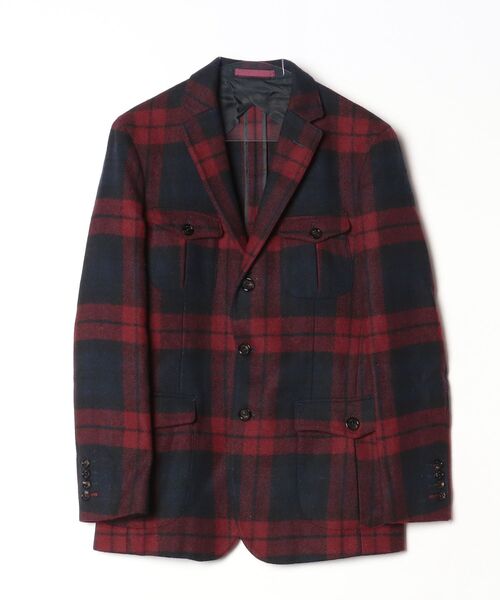 【美品】ブラックレーベルクレストブリッジ　メンズ　ジャケット　M チェック BLACK LABEL CRESTBRIDGE（ブラックレーベル クレストブリッジ