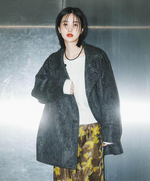 「SENSE OF PLACE by URBAN RESEARCH」 コート ONE チャコールグレー レディース_画像8