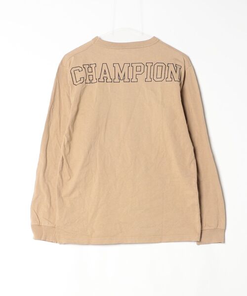 Champion（チャンピオン） 長袖Tシャツ M ベージュ メンズ : ZOZOTOWN