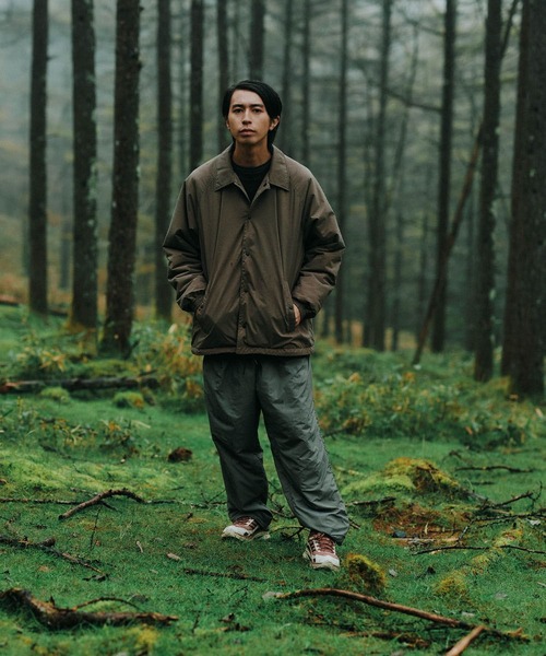 「EKAL」 コーチジャケット LARGE グレー メンズ_画像6