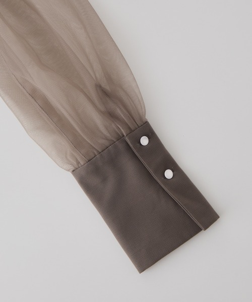 「RANAN」 長袖ワンピース M ブラウン レディース_画像3