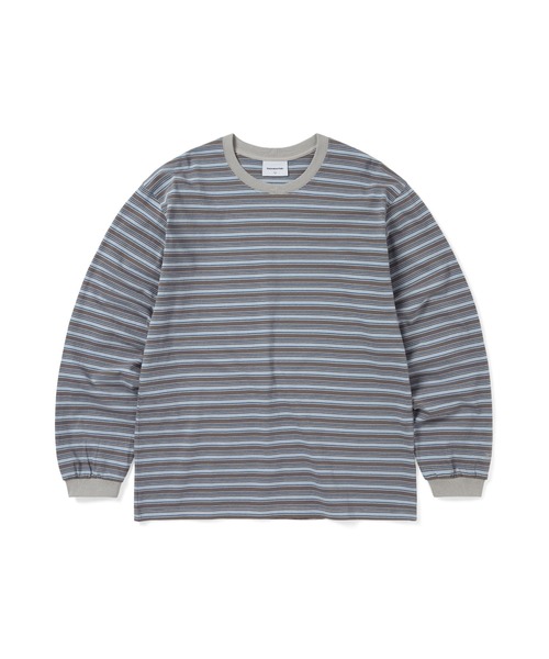thisisneverthat ディスイズネバーザット M thisisneverthat（ディスイズネバーザット） tシャツ Striped L/S Tee