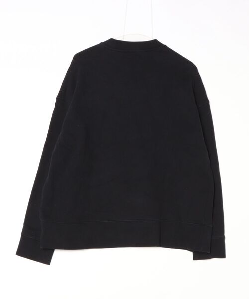 「STUDIO NICHOLSON」 ワンポイントスウェットカットソー S ブラック メンズの画像
