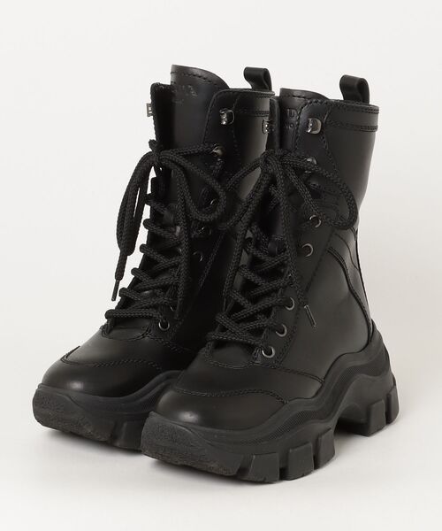 c*?様 PRADA SPORTS コンバットブーツ PRADA（プラダ） コンバット ブーツ 35 ブラック レディース