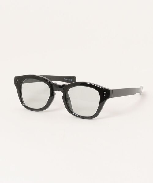 Ray-Ban ウェリントン型 サングラス　調光レンズ　フレーム ブラック Revo. サングラス ウェリントン型 太縁フレーム サングラス 黒縁