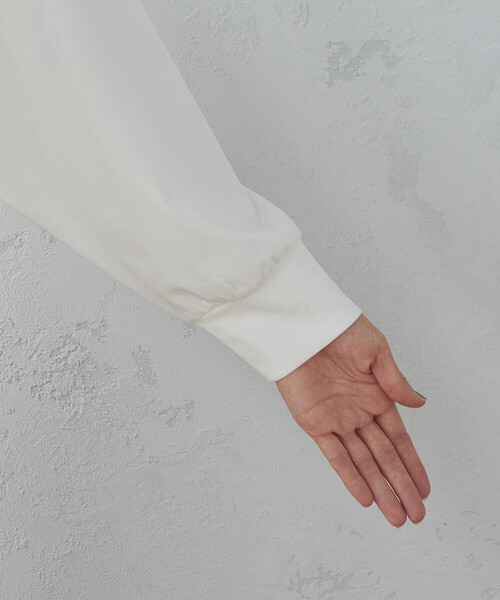 「COMME CA ISM」 長袖ブラウス MEDIUM ブラック レディース_画像6