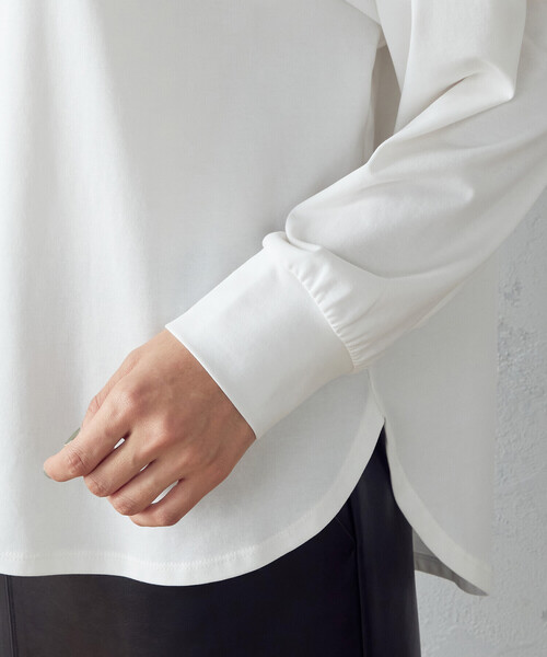 「COMME CA ISM」 長袖ブラウス MEDIUM ブラック レディース_画像7