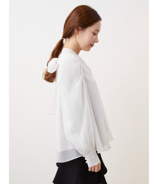 「SNIDEL」 長袖ブラウス ONE SIZE グレー レディースの画像