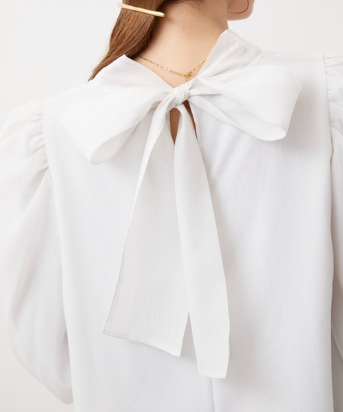 「SNIDEL」 長袖ブラウス ONE SIZE グレー レディースの画像