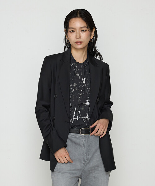 「COMME CA」 長袖ブラウス 9号 ブラック系その他 レディース_画像9