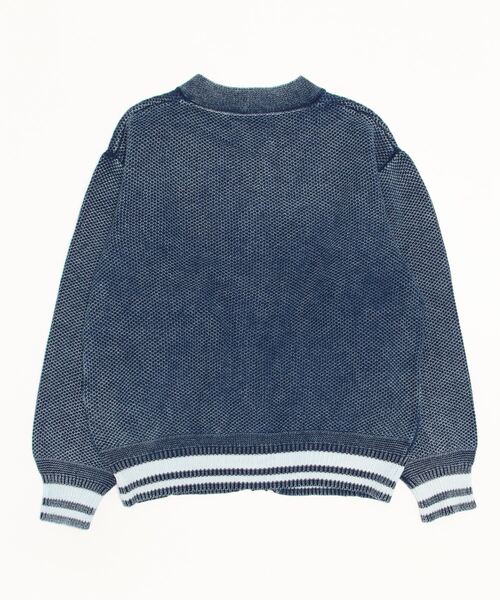 「The DUFFER of ST.GEORGE」 ニットカーディガン LARGE インディゴブルー メンズの画像
