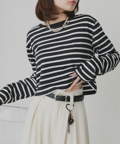 ad thie（アドティエ） tシャツ アソート ショート丈ロンT レディース