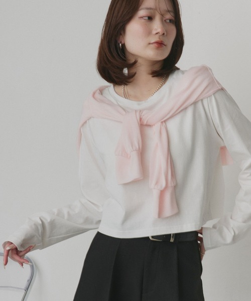 試着のみ『激レア』LADY LAND ACADEMY pt ショート丈Tシャツ ad thie（アドティエ） tシャツ アソート ショート丈ロンT レディース