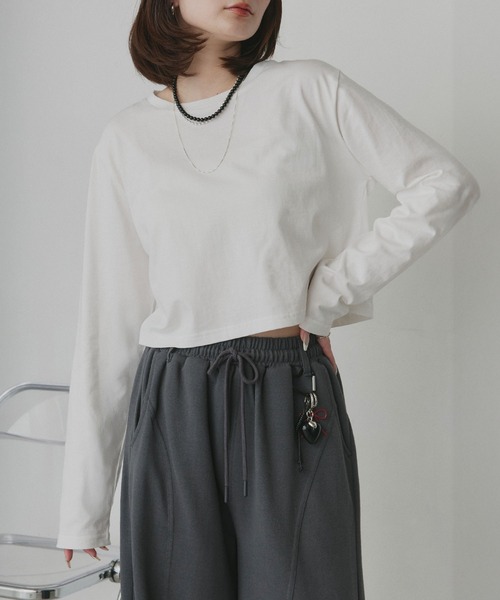 ad thie（アドティエ） tシャツ アソート ショート丈ロンT レディース