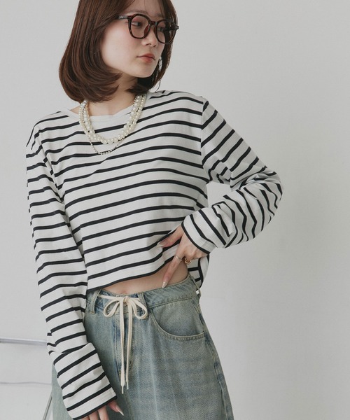 ad thie（アドティエ） tシャツ アソート ショート丈ロンT レディース