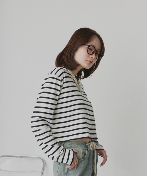 ad thie（アドティエ） tシャツ アソート ショート丈ロンT レディース
