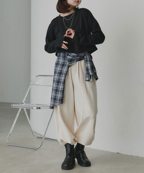 ad thie（アドティエ） tシャツ アソート ショート丈ロンT レディース
