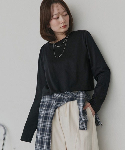ad thie（アドティエ） tシャツ アソート ショート丈ロンT レディース
