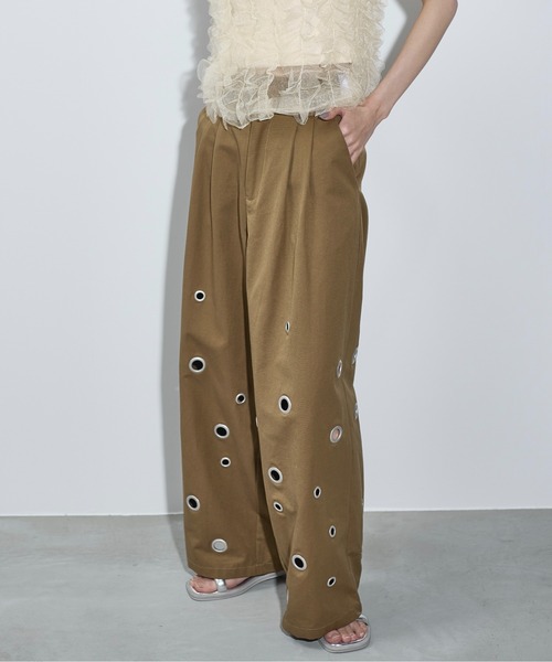 「THE YOn」 チノパンツ S チャコールグレー レディース_画像8