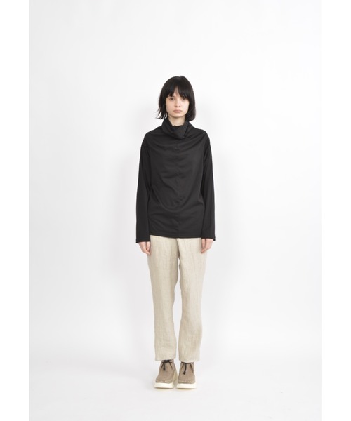 「gomme」 長袖カットソー MEDIUM チャコールグレー レディース_画像2