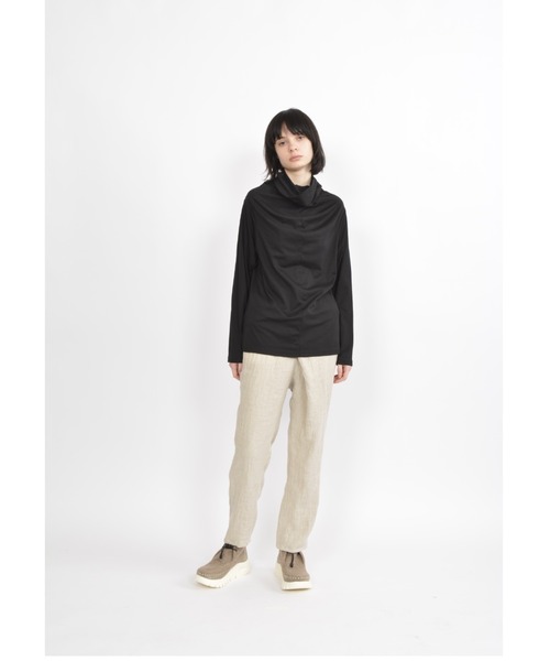 「gomme」 長袖カットソー MEDIUM チャコールグレー レディース_画像4