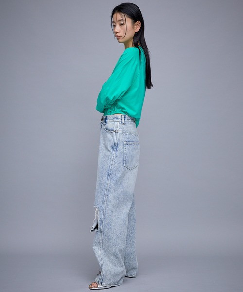 「THINGS THAT MATTER」 デニムパンツ 1 ブルー レディース_画像10