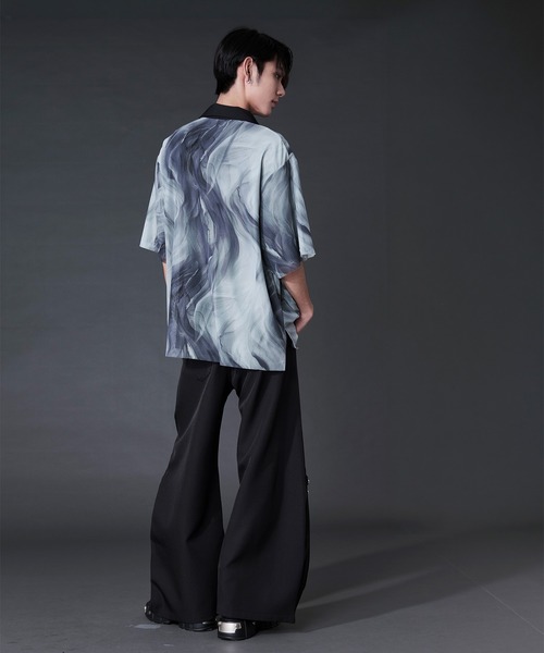 Ellno Loset（エルノロゼット） シャツ 半袖 アソートガラシアー