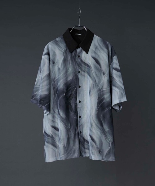 Ellno Loset（エルノロゼット） シャツ 半袖 アソートガラシアー