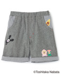 ワイドパンツ パンツ 「こびとづかん」5分丈パ...の詳細画像2